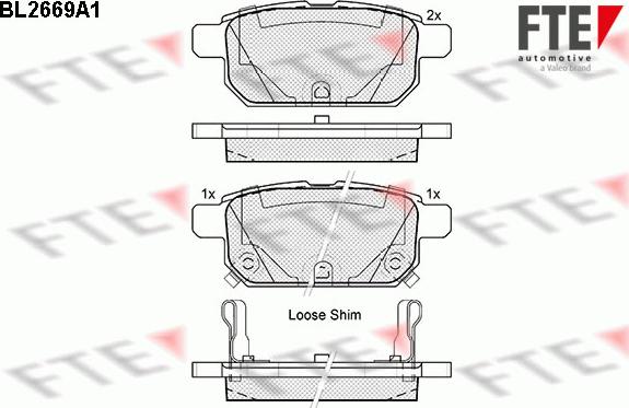 FTE 9010904 - Set placute frana,frana disc aaoparts.ro