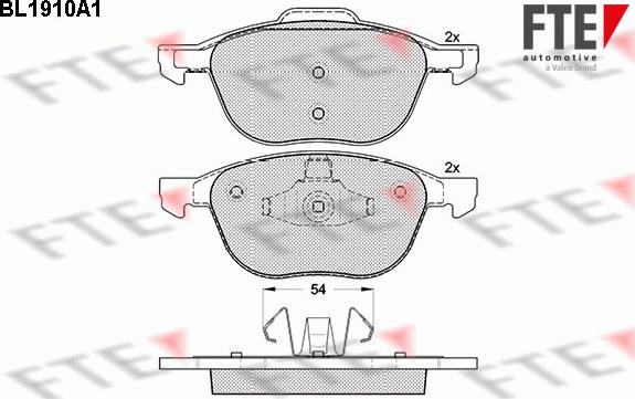 FTE 9010499 - Set placute frana,frana disc aaoparts.ro