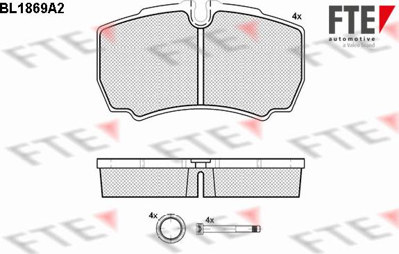 FTE 9010447 - Set placute frana,frana disc aaoparts.ro