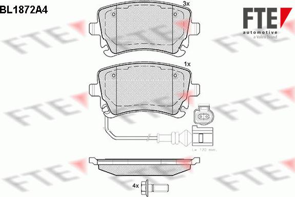 FTE 9010453 - Set placute frana,frana disc aaoparts.ro