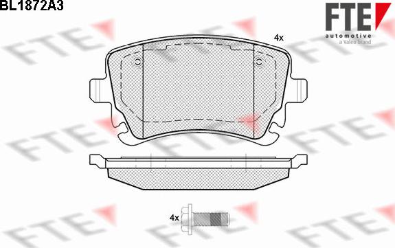 FTE 9010452 - Set placute frana,frana disc aaoparts.ro
