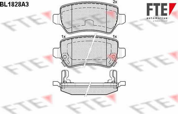 FTE 9010405 - Set placute frana,frana disc aaoparts.ro