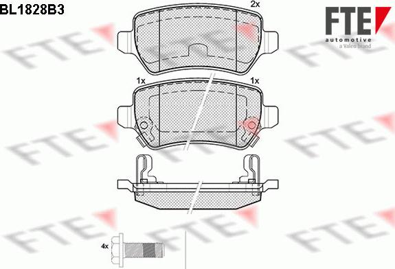 FTE 9010406 - Set placute frana,frana disc aaoparts.ro