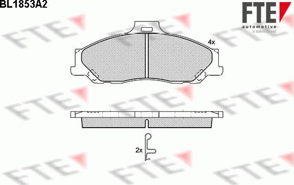 FTE 9010428 - Set placute frana,frana disc aaoparts.ro