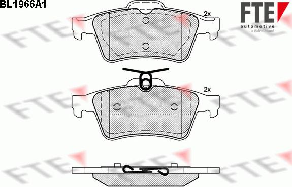 FTE BL1966A1 - Set placute frana,frana disc aaoparts.ro