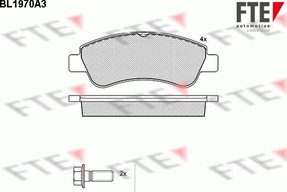 FTE 9010554 - Set placute frana,frana disc aaoparts.ro