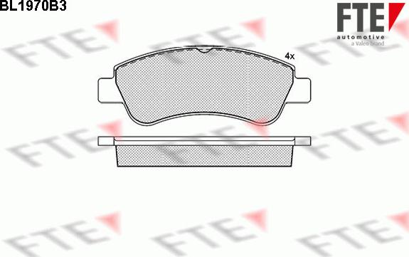 FTE 9010555 - Set placute frana,frana disc aaoparts.ro