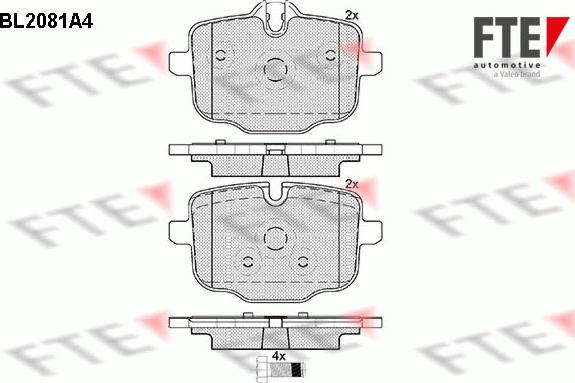 FTE 9010665 - Set placute frana,frana disc aaoparts.ro