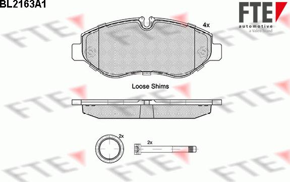 FTE 9010686 - Set placute frana,frana disc aaoparts.ro