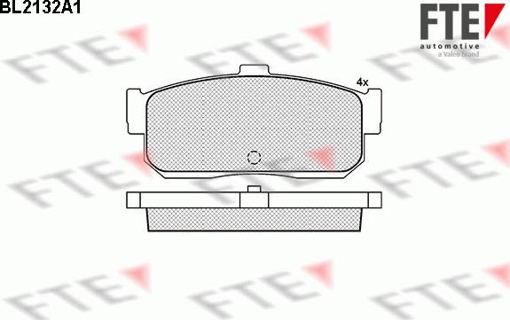 FTE BL2132A1 - Set placute frana,frana disc aaoparts.ro