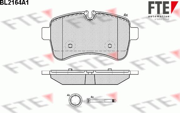FTE 9010687 - Set placute frana,frana disc aaoparts.ro