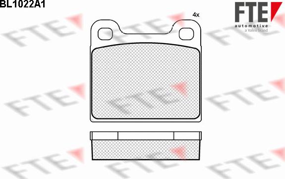 FTE BL1022A1 - Set placute frana,frana disc aaoparts.ro