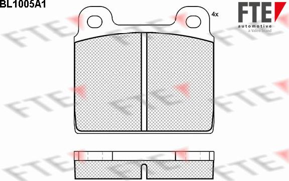 FTE 9010001 - Set placute frana,frana disc aaoparts.ro