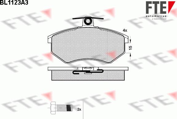 FTE 9010035 - Set placute frana,frana disc aaoparts.ro