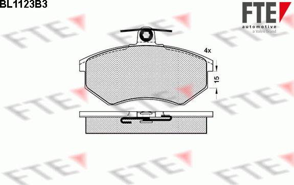 FTE BL1123B3 - Set placute frana,frana disc aaoparts.ro