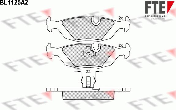 FTE BL1125A2 - Set placute frana,frana disc aaoparts.ro