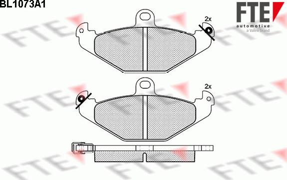 FTE 9010024 - Set placute frana,frana disc aaoparts.ro