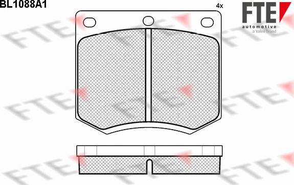 FTE BL1088A1 - Set placute frana,frana disc aaoparts.ro