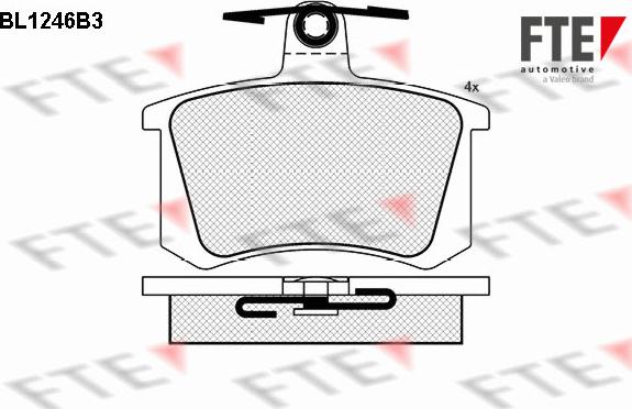 FTE BL1246B3 - Set placute frana,frana disc aaoparts.ro
