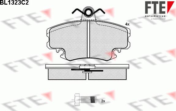 FTE BL1323C2 - Set placute frana,frana disc aaoparts.ro