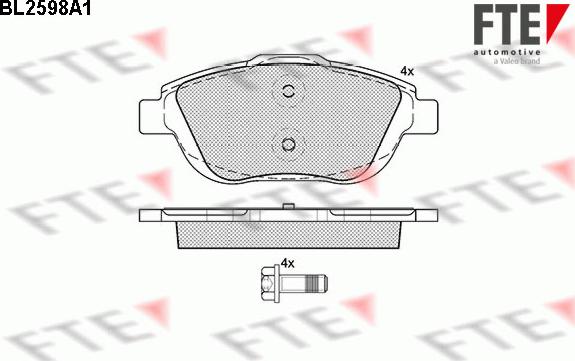 FTE 9010849 - Set placute frana,frana disc aaoparts.ro