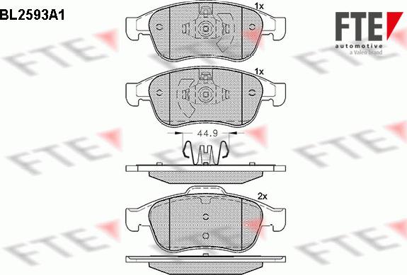 FTE 9010844 - Set placute frana,frana disc aaoparts.ro