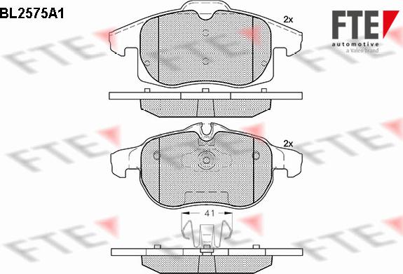 FTE 9010826 - Set placute frana,frana disc aaoparts.ro