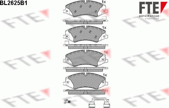 FTE 9010874 - Set placute frana,frana disc aaoparts.ro