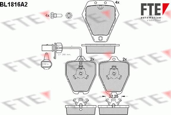 FTE 9010394 - Set placute frana,frana disc aaoparts.ro