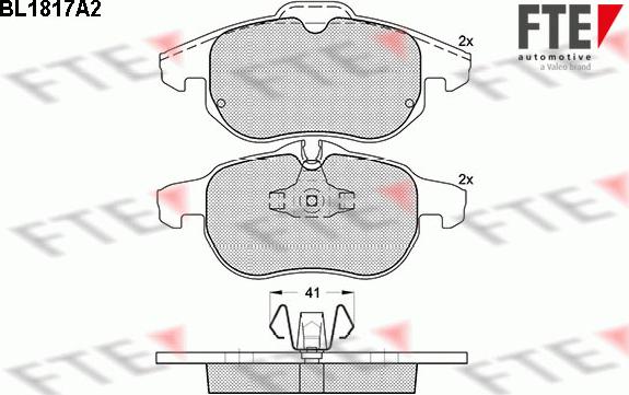 FTE 9010395 - Set placute frana,frana disc aaoparts.ro