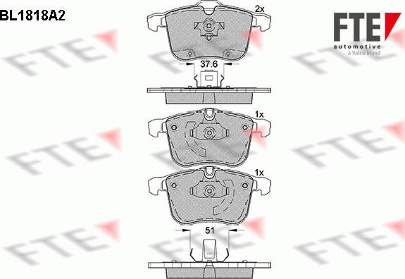 FTE 9010396 - Set placute frana,frana disc aaoparts.ro
