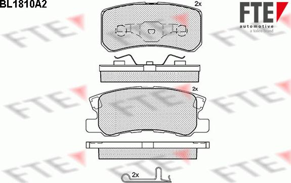 FTE BL1810A2 - Set placute frana,frana disc aaoparts.ro