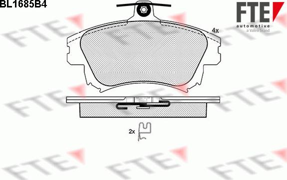 FTE 9010298 - Set placute frana,frana disc aaoparts.ro