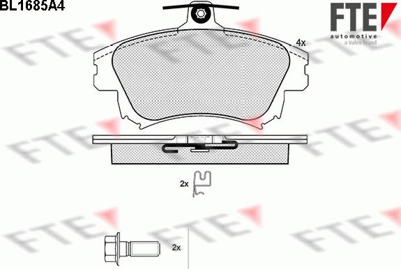 FTE 9010297 - Set placute frana,frana disc aaoparts.ro