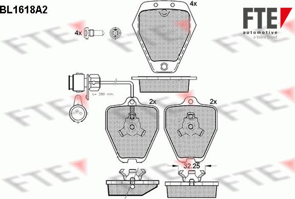 FTE 9010253 - Set placute frana,frana disc aaoparts.ro