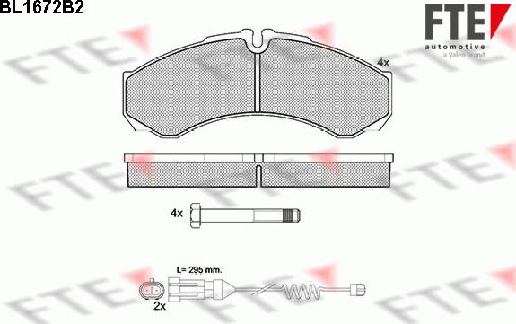 FTE 9010286 - Set placute frana,frana disc aaoparts.ro