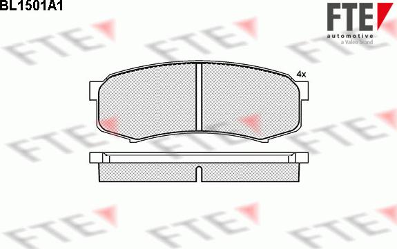 FTE 9010225 - Set placute frana,frana disc aaoparts.ro