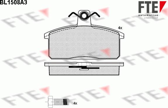 FTE 9010228 - Set placute frana,frana disc aaoparts.ro