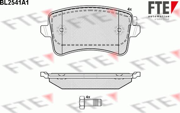 FTE 9010792 - Set placute frana,frana disc aaoparts.ro