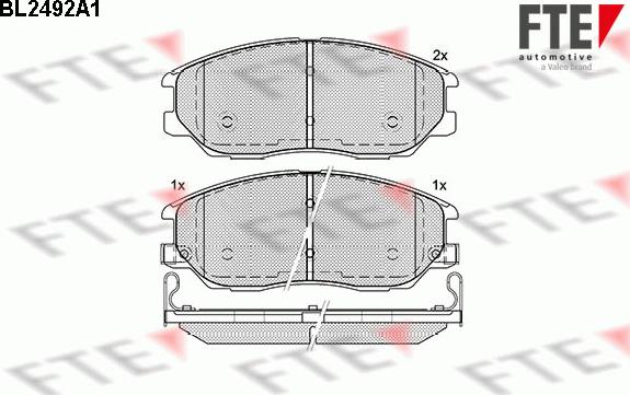 FTE 9010764 - Set placute frana,frana disc aaoparts.ro