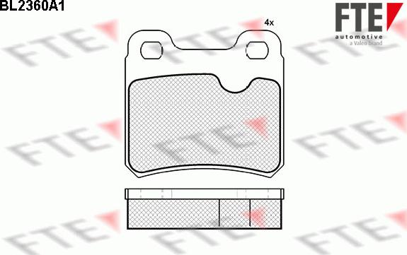 FTE 9010710 - Set placute frana,frana disc aaoparts.ro
