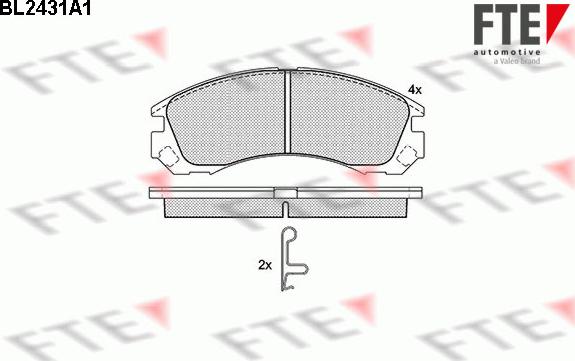 FTE 9010731 - Set placute frana,frana disc aaoparts.ro