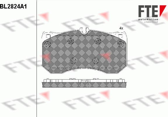 FTE 9011006 - Set placute frana,frana disc aaoparts.ro
