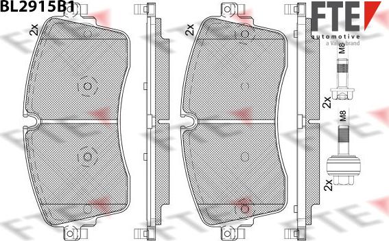 FTE 9011158 - Set placute frana,frana disc aaoparts.ro