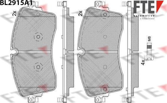 FTE 9011157 - Set placute frana,frana disc aaoparts.ro