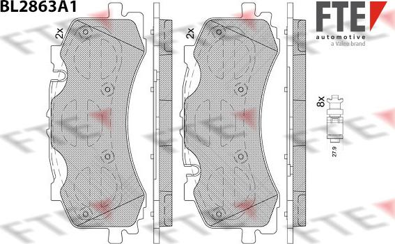 FTE 9011103 - Set placute frana,frana disc aaoparts.ro