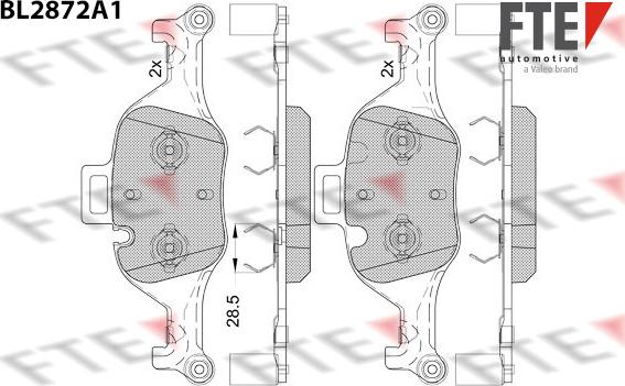 FTE 9011112 - Set placute frana,frana disc aaoparts.ro