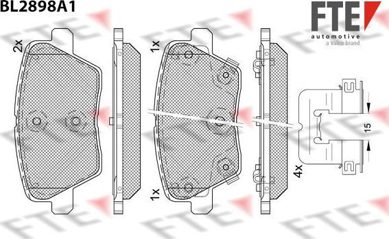 FTE 9011139 - Set placute frana,frana disc aaoparts.ro