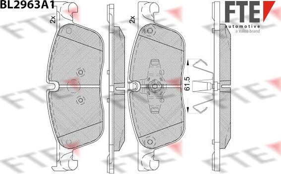 FTE 9011206 - Set placute frana,frana disc aaoparts.ro