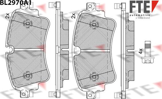 FTE 9011214 - Set placute frana,frana disc aaoparts.ro
